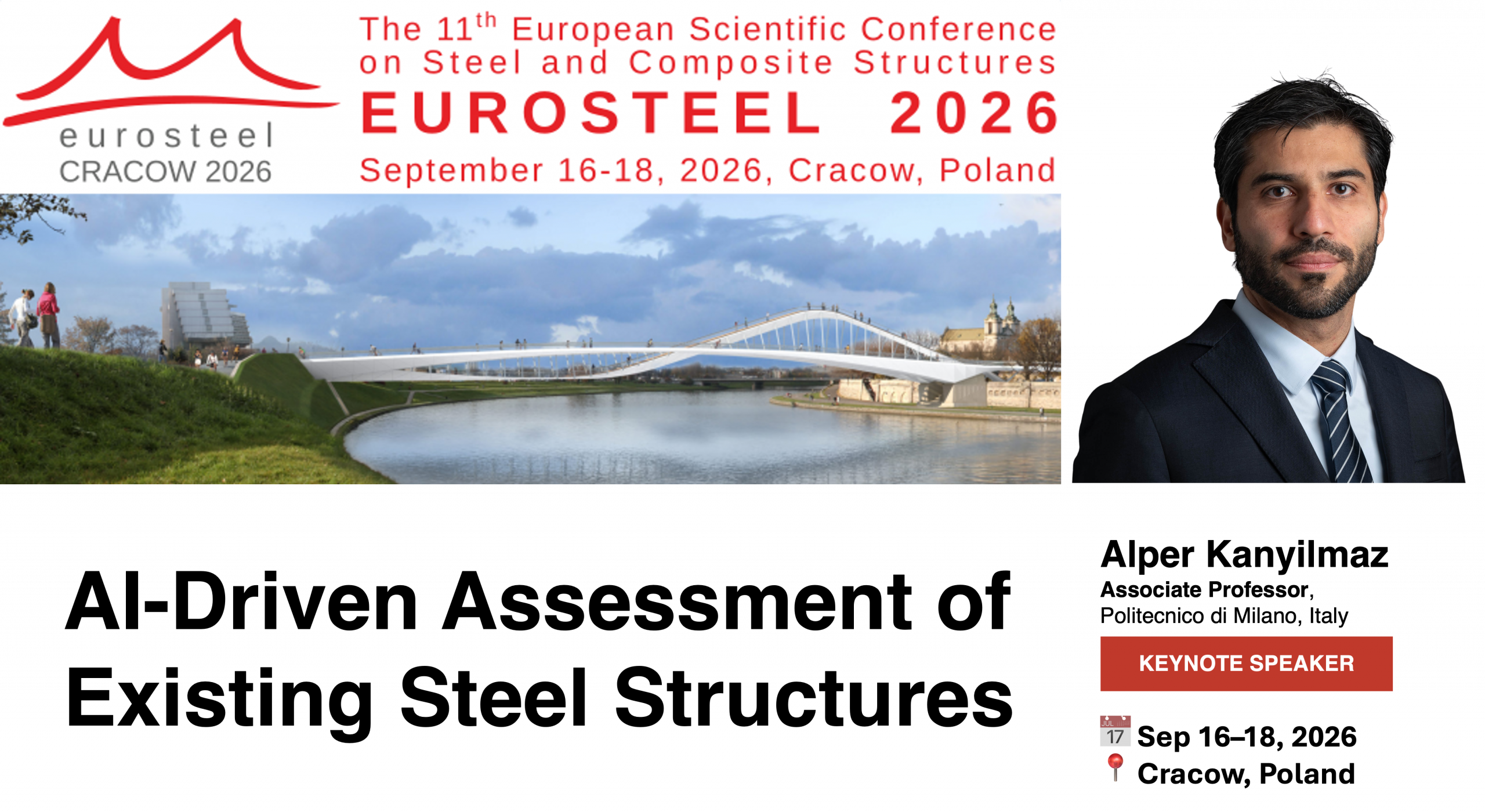 Keynote on AI-Driven Assessment of Steel Structures at EuroSteel 2026